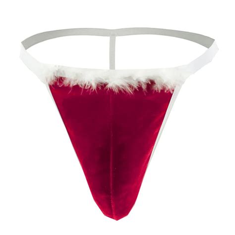 COMLIFE Men S Christmas Rose G String Butt Flaunting Bikini Thongs Underpants Fancy Costume
