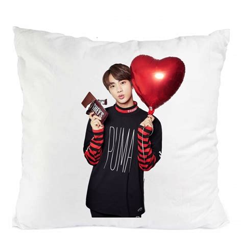 Perna Personalizata Cu Jin Bts Poliester Alb X Cm Emag Ro