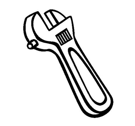 Wrench Coloring Page Coloringcrew