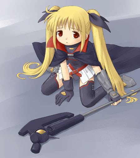 The Big Imageboard Tbib Arm Support Artist Request Bardiche Belt Black Gloves Blonde Hair