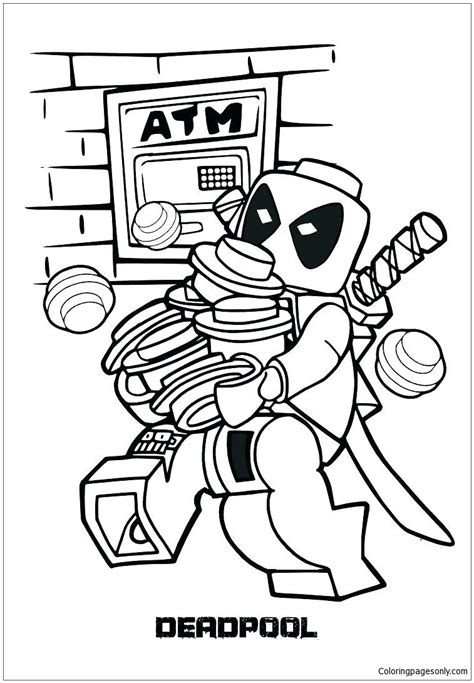 Lego Deadpool 2 Image 1 Coloring Page Free Printable Coloring Pages