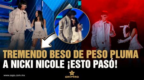 Peso Pluma Y Nicky Nicole Se Besan En Los Premios Billboard YouTube