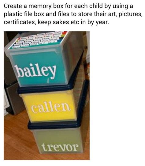 Memory Boxes I Like This If I Did 3 Separate And Printed Everything I