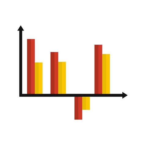 Ícone de diagrama de negócios ilustração plana do ícone vetor de