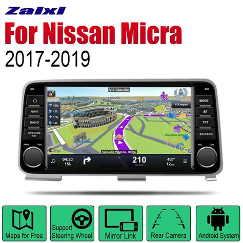 For Nissan Micra 2017 2019 Accessories Car Android GPS Navigation