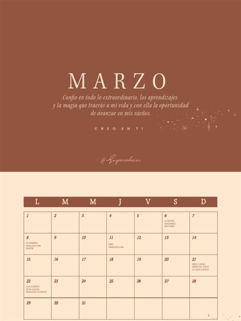 Plantillas Marzo Pdf