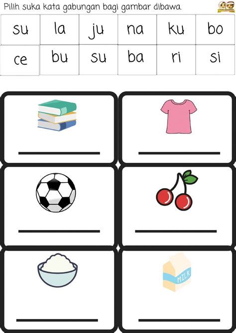 BM Suku Kata Gabungan Interactive Worksheet Learning Letters