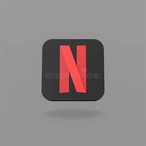 Netflix Logo On Flat Dark Gray Background Editorial Stock Photo