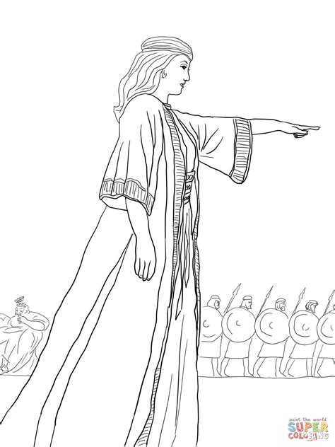 Deborah the Prophetess coloring page | Free Printable Coloring Pages