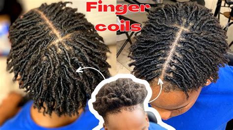 Tutorial On How To Do Finger Coils On Short Natural 4c Men Hair 🔥💦🔥