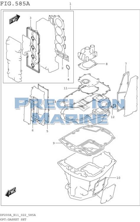 Opt Gasket Set Precision Marine