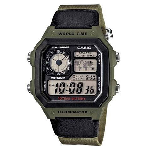 Relógio Casio Masculino Standard AE 1200WHB 3BVDF Submarino