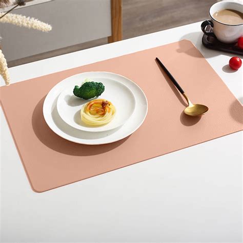 Home Deals Up To Off Meitianfacai Leather Placemats Reversible