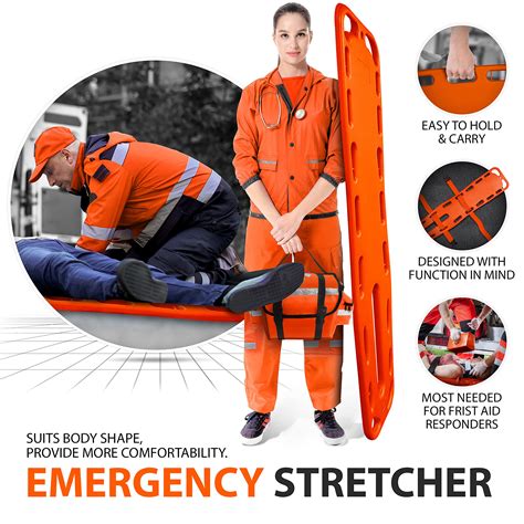 First Responder Emt Backboard Spine Board Stretcher Immobilization With