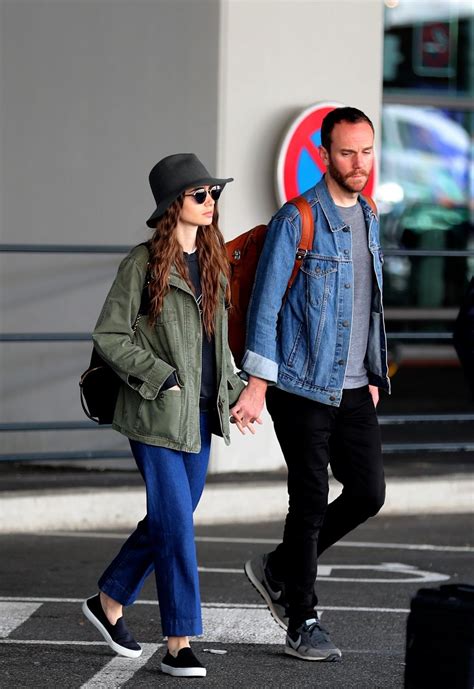 LILY COLLINS and Charlie McDowell Arrives in New York 09/08/2019 ...