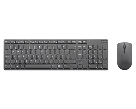 Lenovo Professional Ultraslim Wireless Combo Keyboard And Mouse Uk English