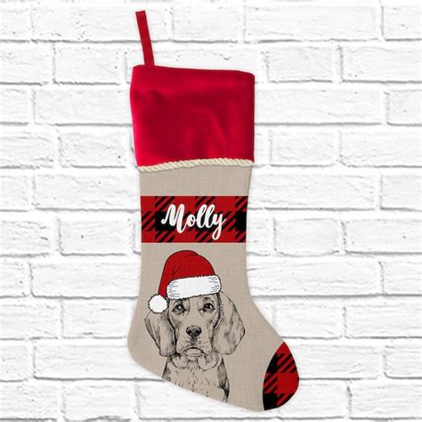 Beagle Christmas Stockings Etsy