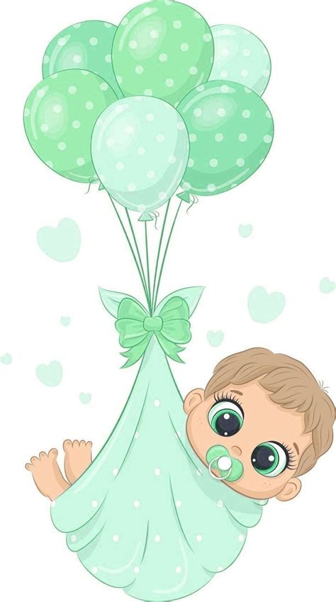 Premium Vector Cute Babies In Diapers On The Balloons With Phrase Artofit