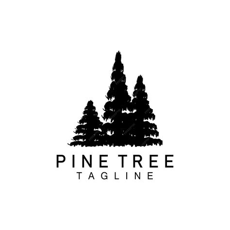 Premium Vector Pine Tree Logo Green Plant Vector Tree Silhouette Design Icon Illustration Template