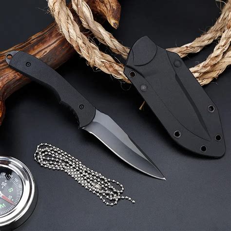 Aliexpress.com : Buy Small black fixed Blade pocket knife multifunction ...