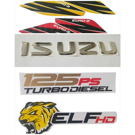 Jual Stiker Logo Emblem Isuzu Elf Nkr Euro Macan Shopee Indonesia