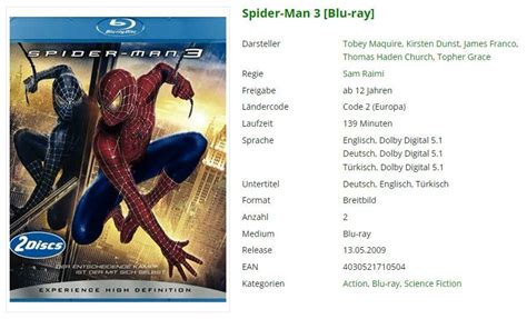 Spider Man Bluray Kaufen Auf Ricardo