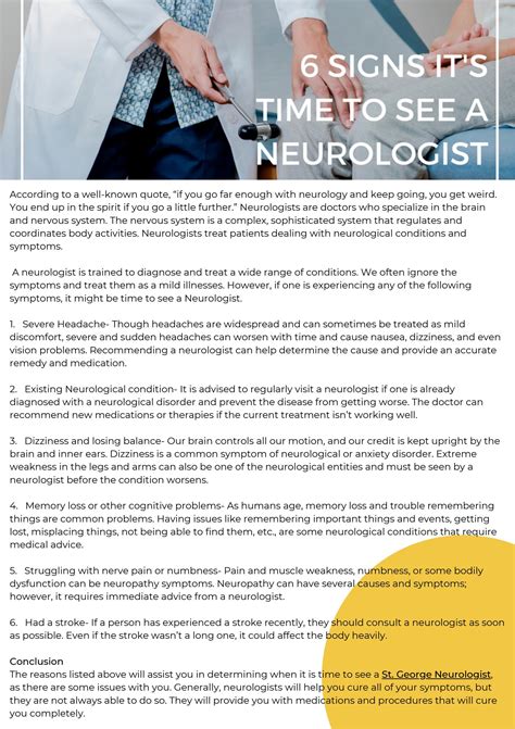 6 Signs Its Time To See A Neurologist By Reverehealth Issuu