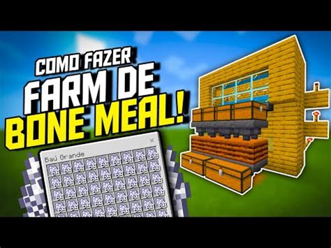 Como Fazer Farm De Farinha De Osso No Minecraft Bedrock Youtube