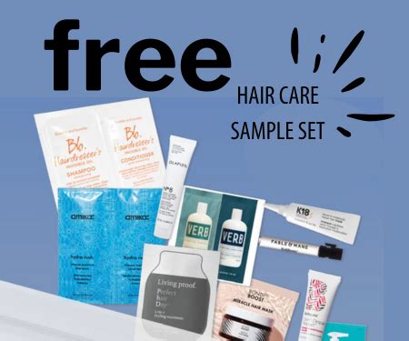 Free Hair Care Sample Set - Min Purchase Required