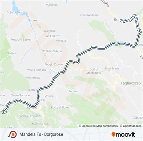 Linea Cotral Orari Fermate E Mappe Vicovaro Valle Dell Aniene Fs