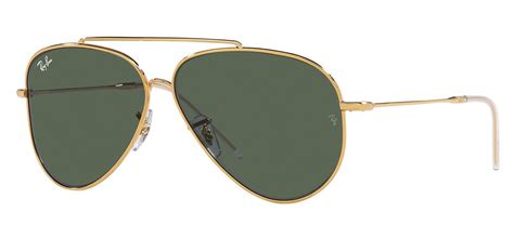 Ray Ban Rbr S Aviator Reverse Sunglasses Gold Green Tortoise Black