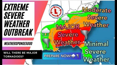 Major Severe Weather Outbreak Upcoming YouTube