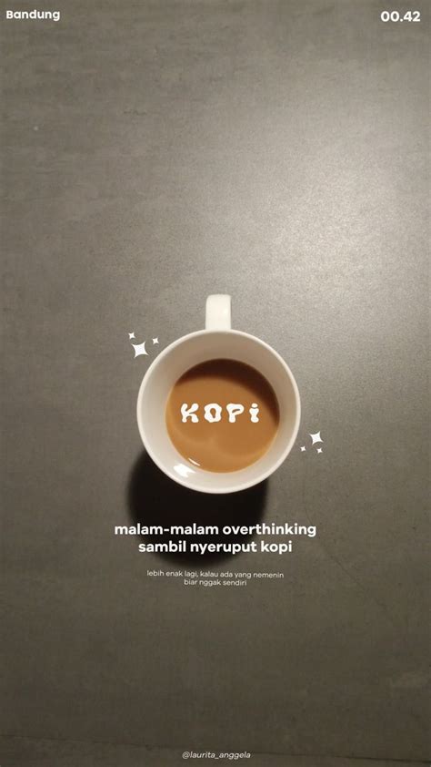 Kopi Dan Overthinking Tipografi Kopi Inspirasi Tipografi