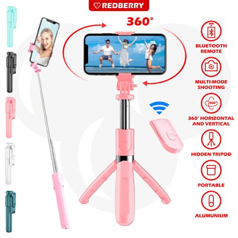 Tripod TONGSIS 3in1 R1 BLUETOOTH Remote Control Selfi Stick Tongkat