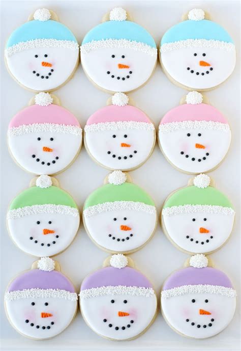 Snowman Face Cookies Glorious Treats