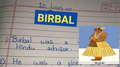 10 Lines On Birbal Essay On Birbal In English Few Sentences On