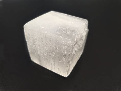 Selenite Cube 6 5cm Hello Indigo Halo