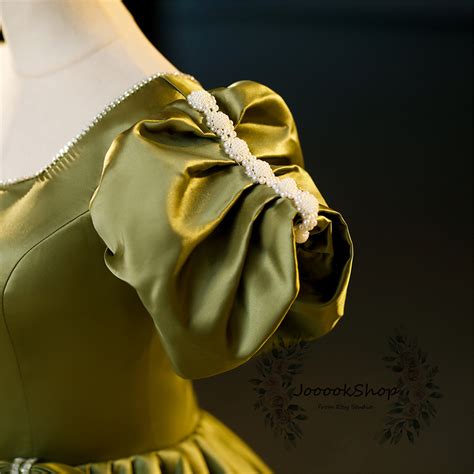 Elegant Olive Green Ball Gown ,gorgeous Prom Dress,sample Solid Green ...