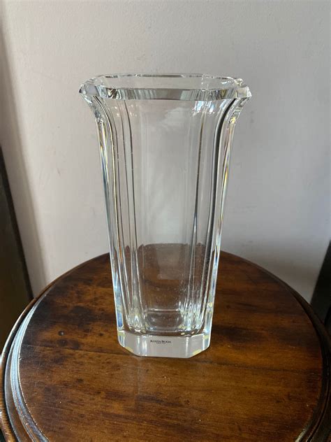 Kosta Boda Crystal Vase Signed By The Artist Eden Falk Etsy Australia