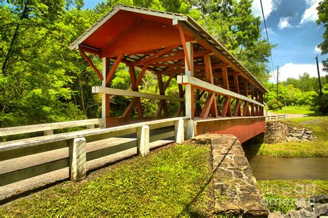 Colvin King Post Covered Bridge Photograph by Adam Jewell - Fine Art America