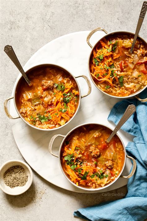 Stuffed Cabbage Soup - Homemade In The Kitchen