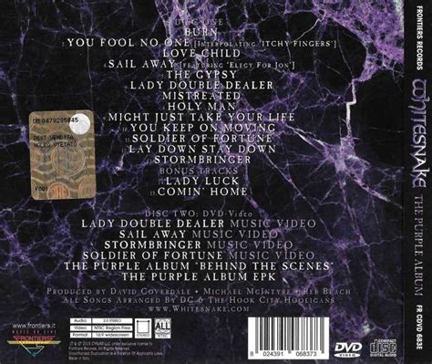 Whitesnake The Purple Album Deluxe Edition Digipak 2015 Metal