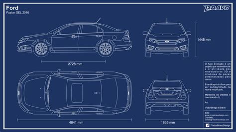 Blueprints Ford Fusion SEL 2010