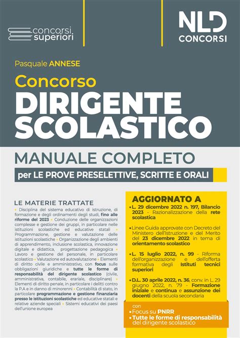 Dirigente Scolastico Manuale Completo Per La Prova Preselettiva