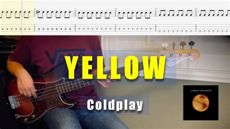 Coldplay Yellow Bass Cover Tabs Easy Bass Line Youtube