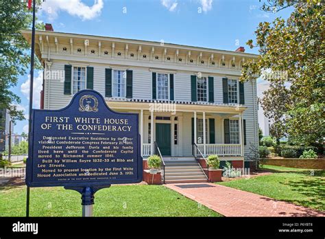 Front Entrance Exterior Of The First White House Of The Confederacy A