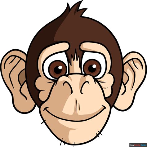 Monkey Face Drawing Face Drawing Monkey Face Drawings Clip Art