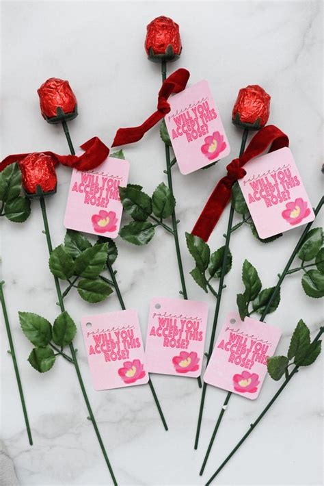 Galentines Day Ideas Galentine Will You Accept This Rose Free