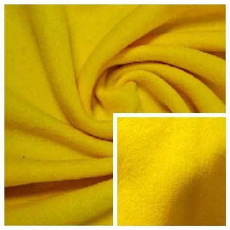 Inch Yellow Spun Fleece Fabric At Rs Kg In Ludhiana Id