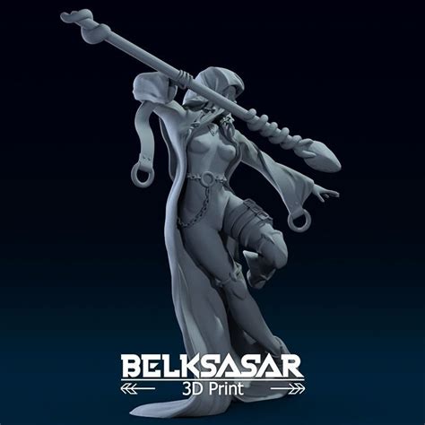Fantasy Female Wizard Nude Version D Model D Printable CGTrader